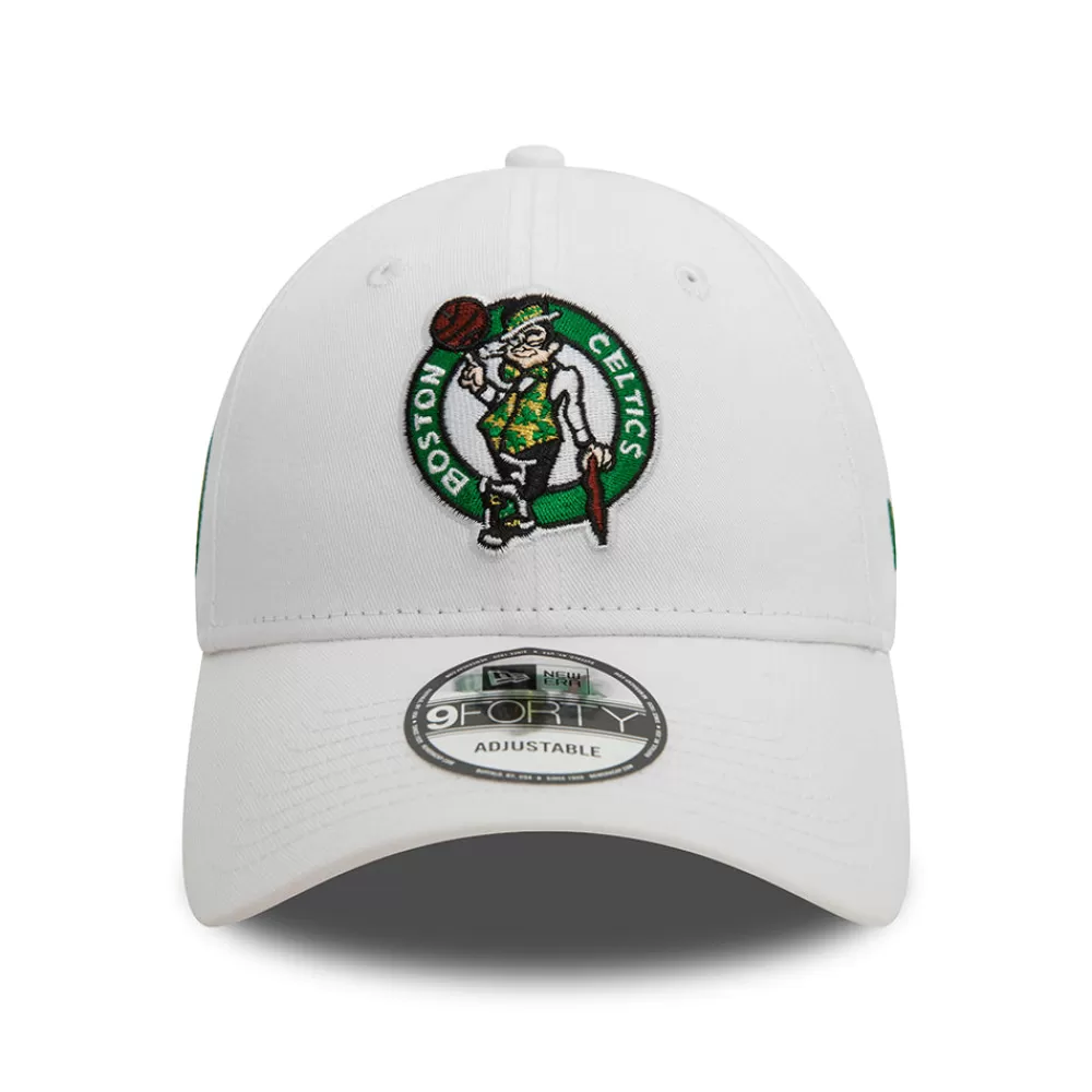 Casquettes Homme^New Era Casquette 9FORTY NBA Side Patch Boston Celtics blanc-vert