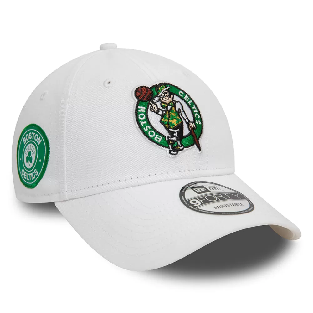Casquettes Homme^New Era Casquette 9FORTY NBA Side Patch Boston Celtics blanc-vert