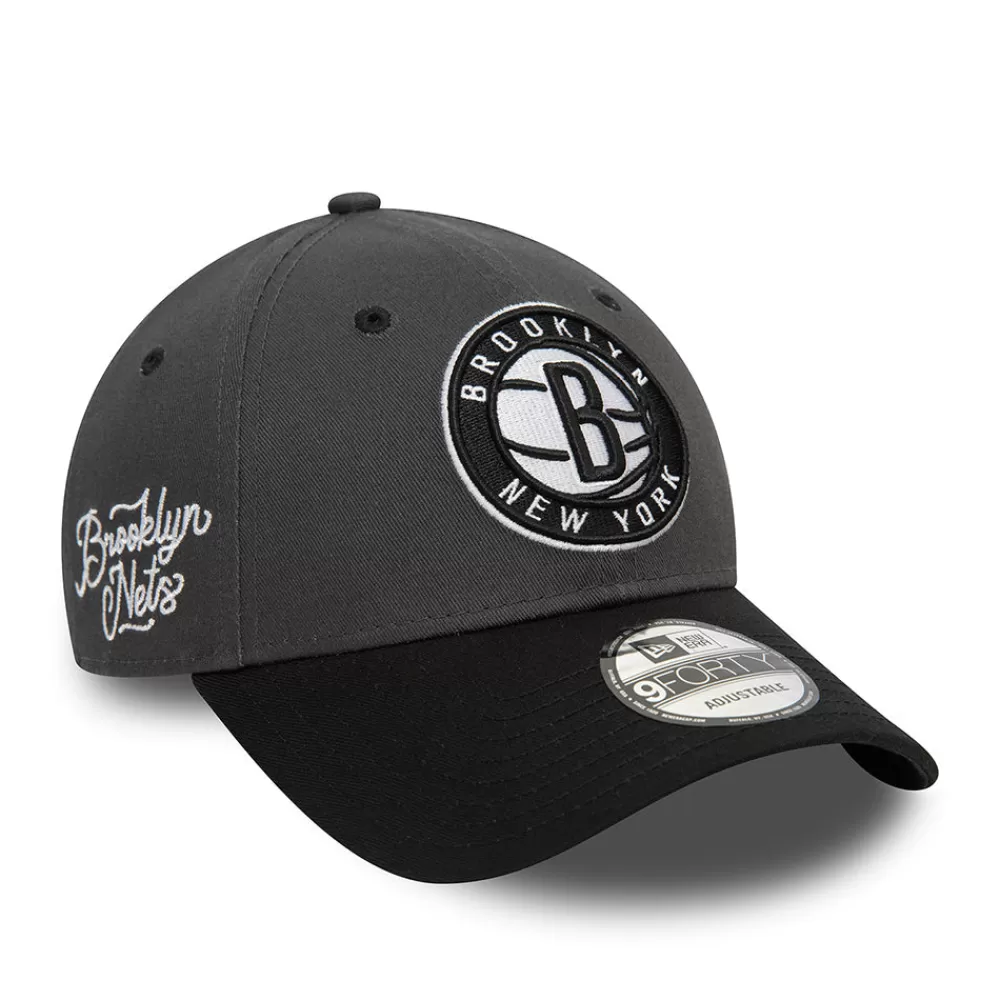 Casquettes Homme | Casquettes De Baseball^New Era Casquette 9FORTY NBA Side Patch Brooklyn Nets graphite-noir
