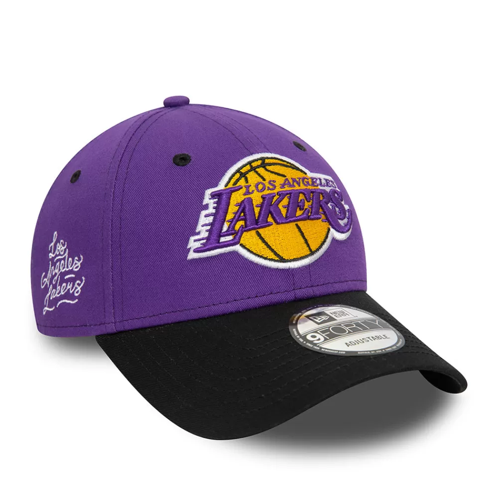 Casquettes De Baseball | Casquettes Homme^New Era Casquette 9FORTY NBA Side Patch L.A. Lakers violet-noir