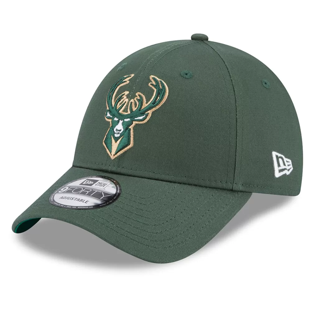 Casquettes De Baseball | Casquettes Homme^New Era Casquette 9FORTY NBA Team Side Patch Milwaukee Bucks vert