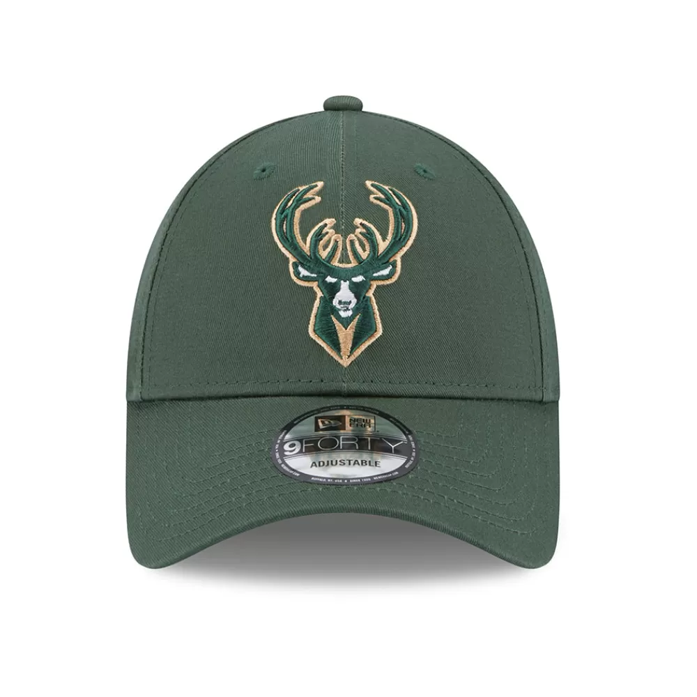 Casquettes De Baseball | Casquettes Homme^New Era Casquette 9FORTY NBA Team Side Patch Milwaukee Bucks vert