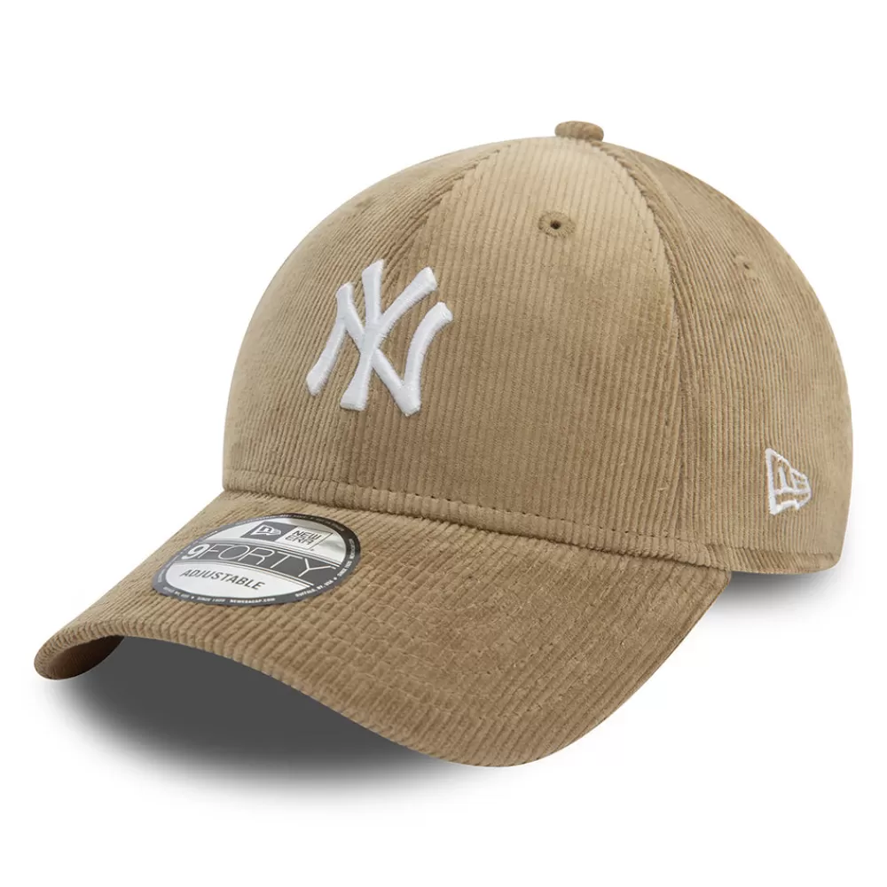 Casquettes De Baseball | Casquettes Homme^New Era Casquette 9FORTY New York Yankees MLB Cord taupe-blanc