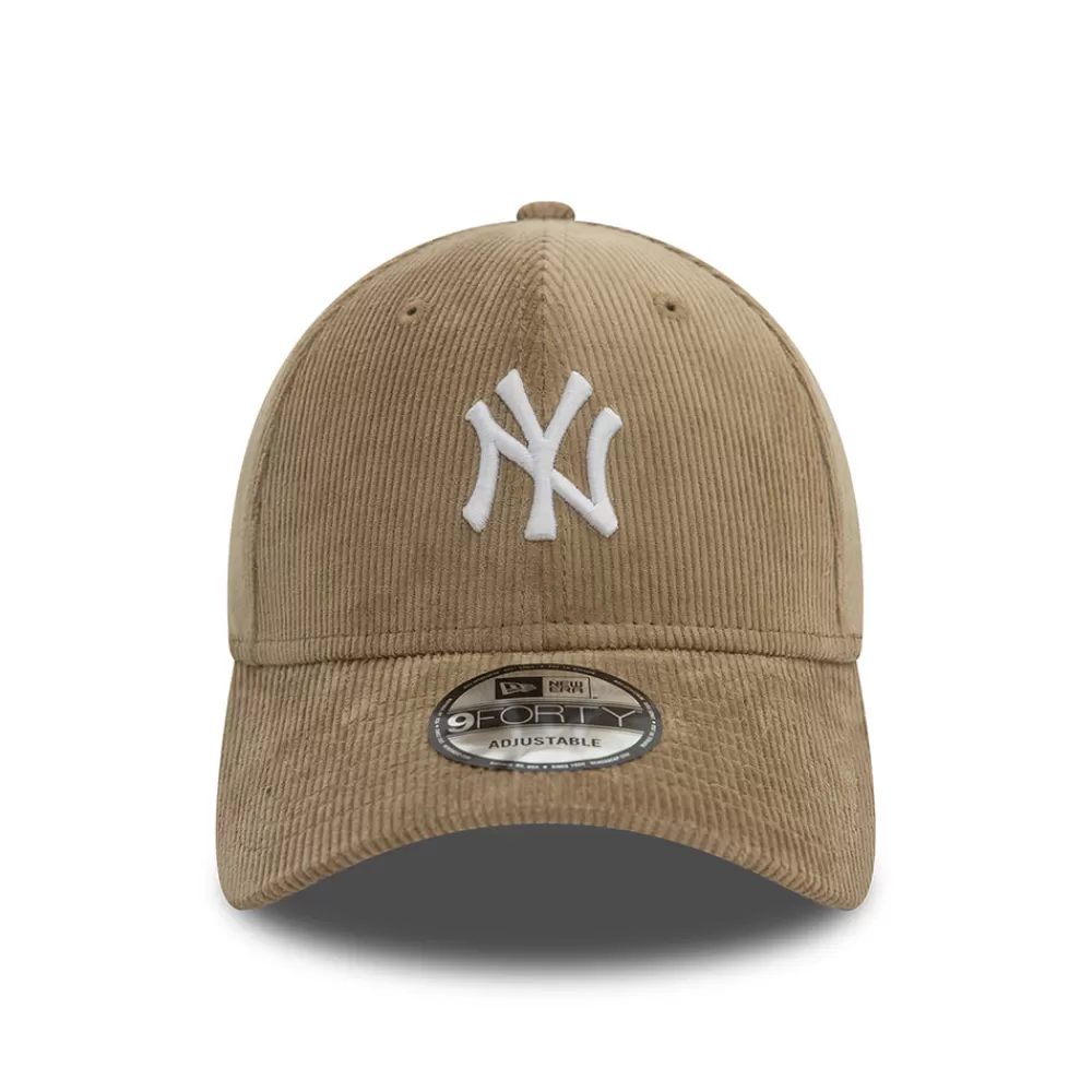Casquettes De Baseball | Casquettes Homme^New Era Casquette 9FORTY New York Yankees MLB Cord taupe-blanc