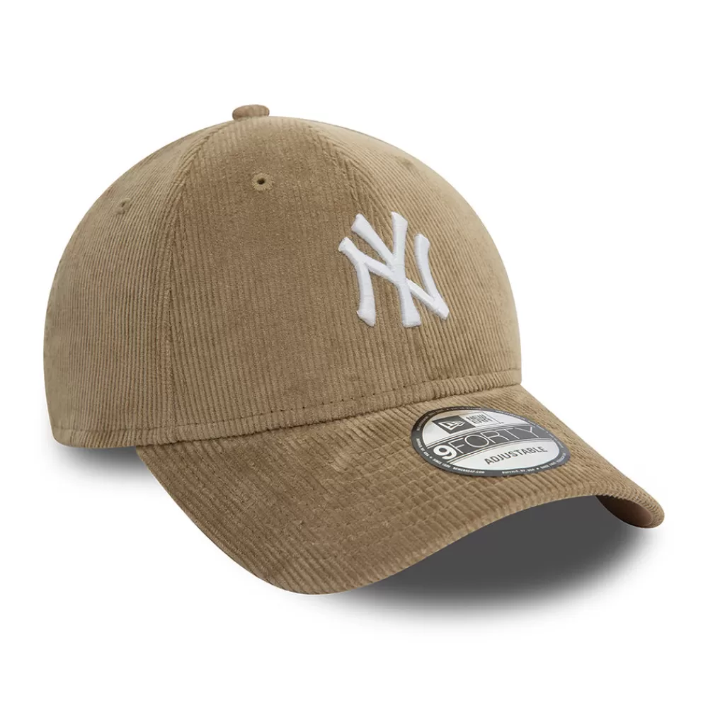 Casquettes De Baseball | Casquettes Homme^New Era Casquette 9FORTY New York Yankees MLB Cord taupe-blanc