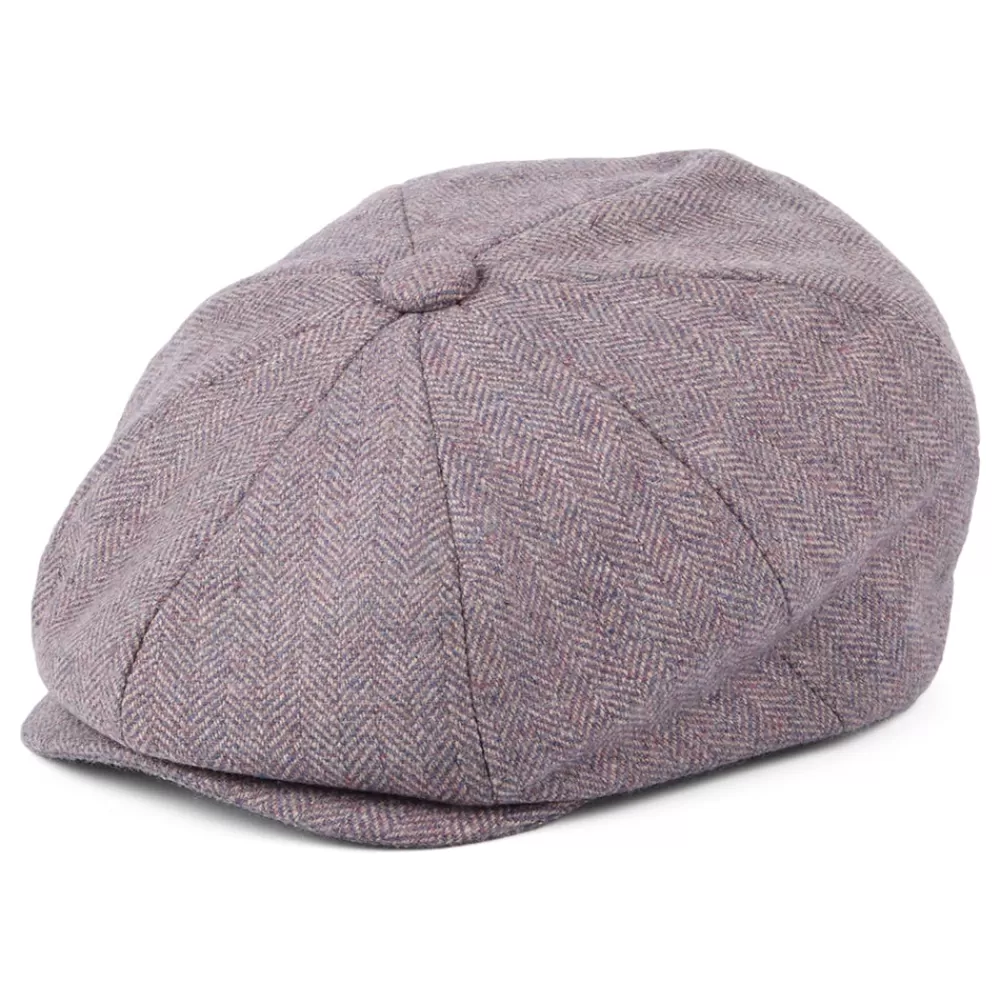 Casquettes Plates | Casquettes Plates^Christys Casquette Gavroche à 8 Pans en Tweed Lovat Teviot violet clair