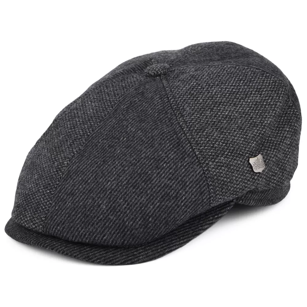 Casquettes Plates | Chapeaux Hiver^Failsworth Casquette Gavroche en Laine Mélangée Hudson Mix anthracite