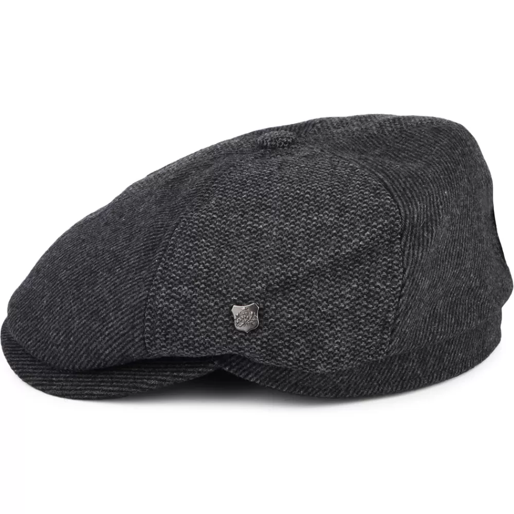 Casquettes Plates | Chapeaux Hiver^Failsworth Casquette Gavroche en Laine Mélangée Hudson Mix anthracite