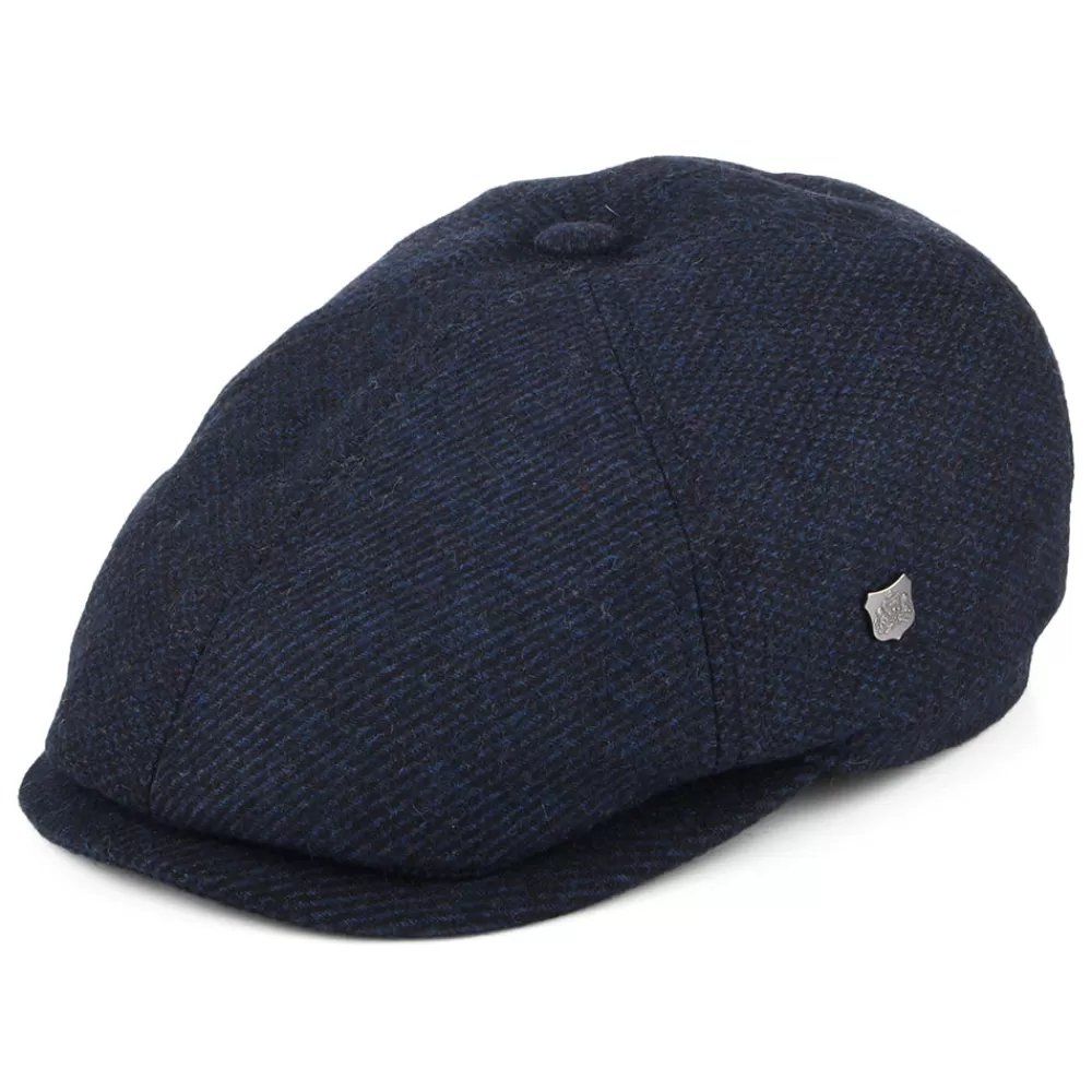 Casquettes Plates | Chapeaux Hiver^Failsworth Casquette Gavroche en Laine Mélangée Hudson Mix bleu marine