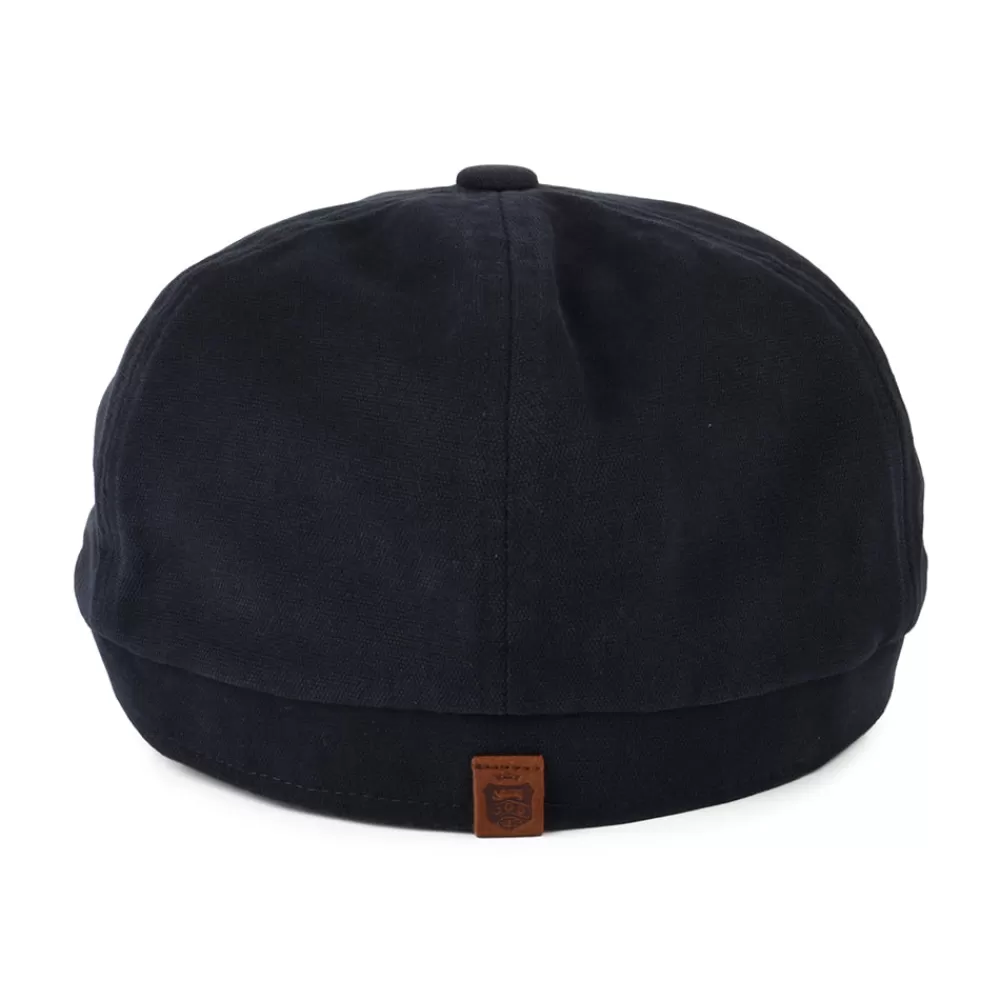 Casquettes Plates | Casquettes Plates^Failsworth Casquette Gavroche en Toile de Coton Hudson bleu marine-saumon