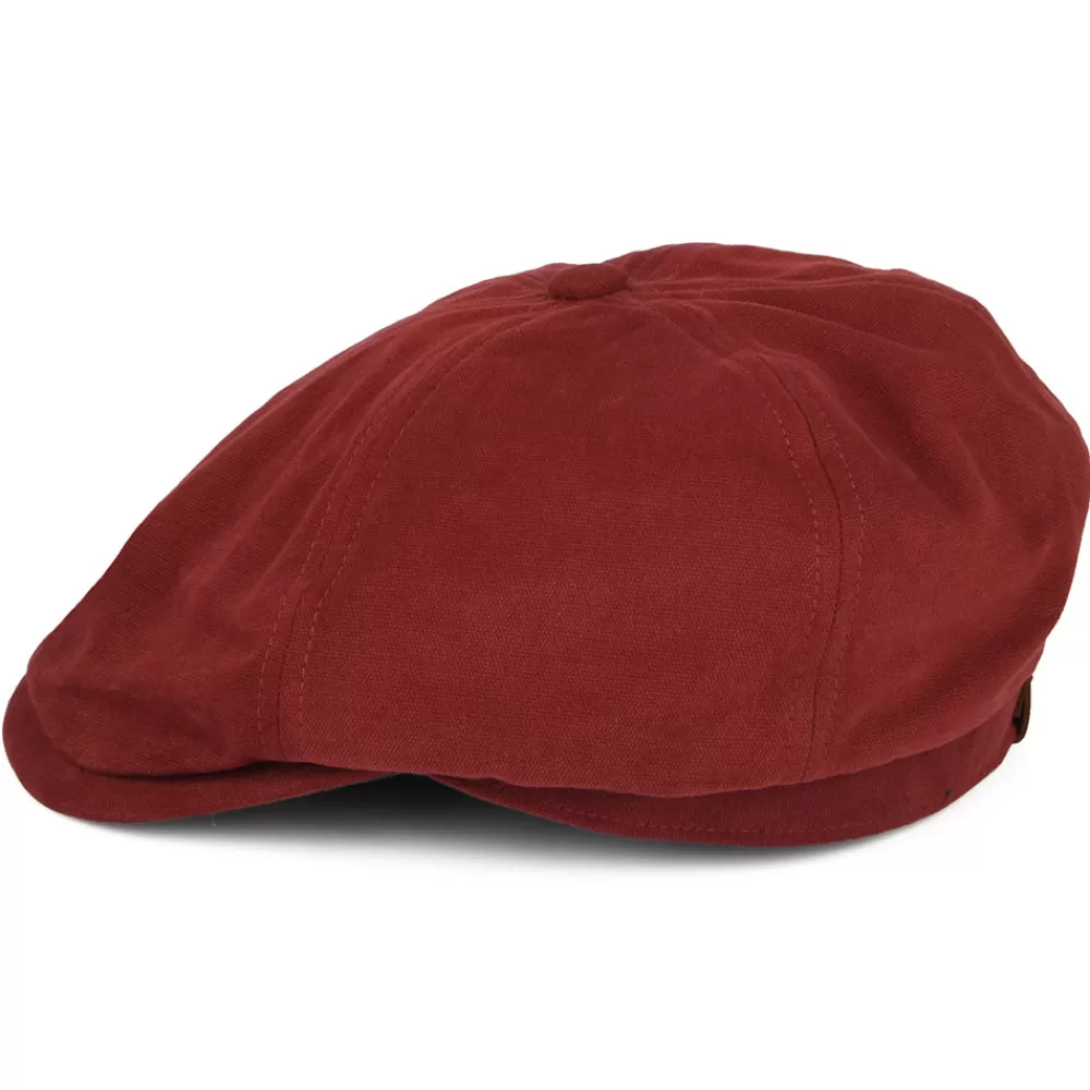 Casquettes Plates | Casquettes Plates^Failsworth Casquette Gavroche en Toile de Coton Hudson rouge brique-khaki
