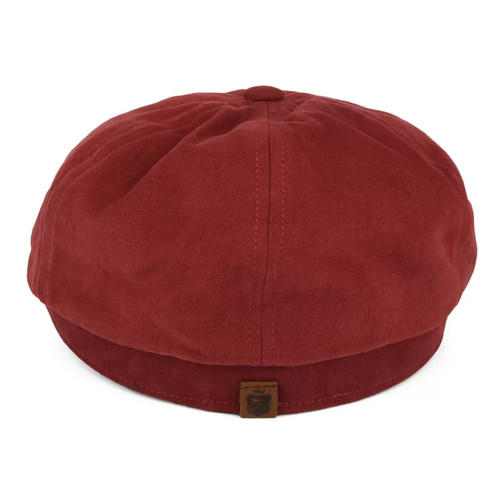 Casquettes Plates | Casquettes Plates^Failsworth Casquette Gavroche en Toile de Coton Hudson rouge brique-khaki