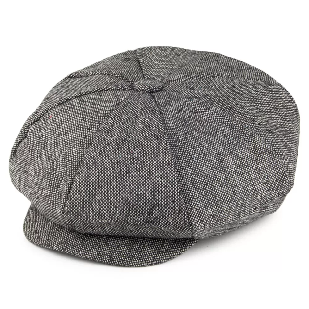 Casquettes Plates | Casquettes Femme^Jaxon & James Casquette Gavroche La Grosse Pomme en Tweed Chiné noir JAXON & JAMES