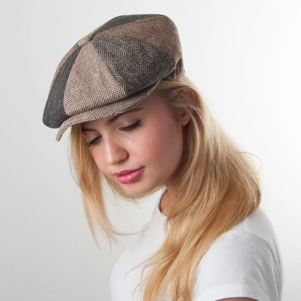 Casquettes Plates | Casquettes Femme^Jaxon & James Casquette Gavroche Patch à Chevrons multicolore JAXON & JAMES