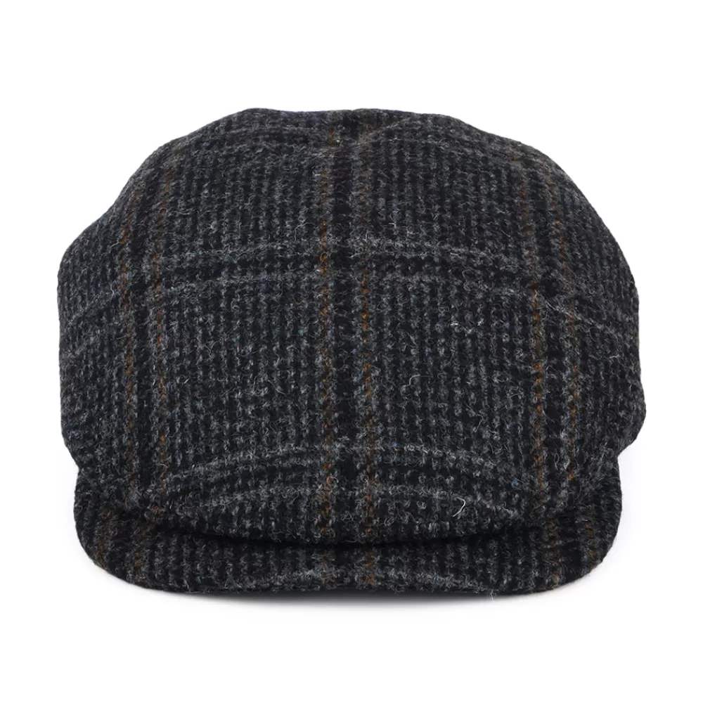 Casquettes Plates | Chapeaux Hiver^Failsworth Casquette Plate à Visière Allongée en Harris Tweed Finsbay bleu marine
