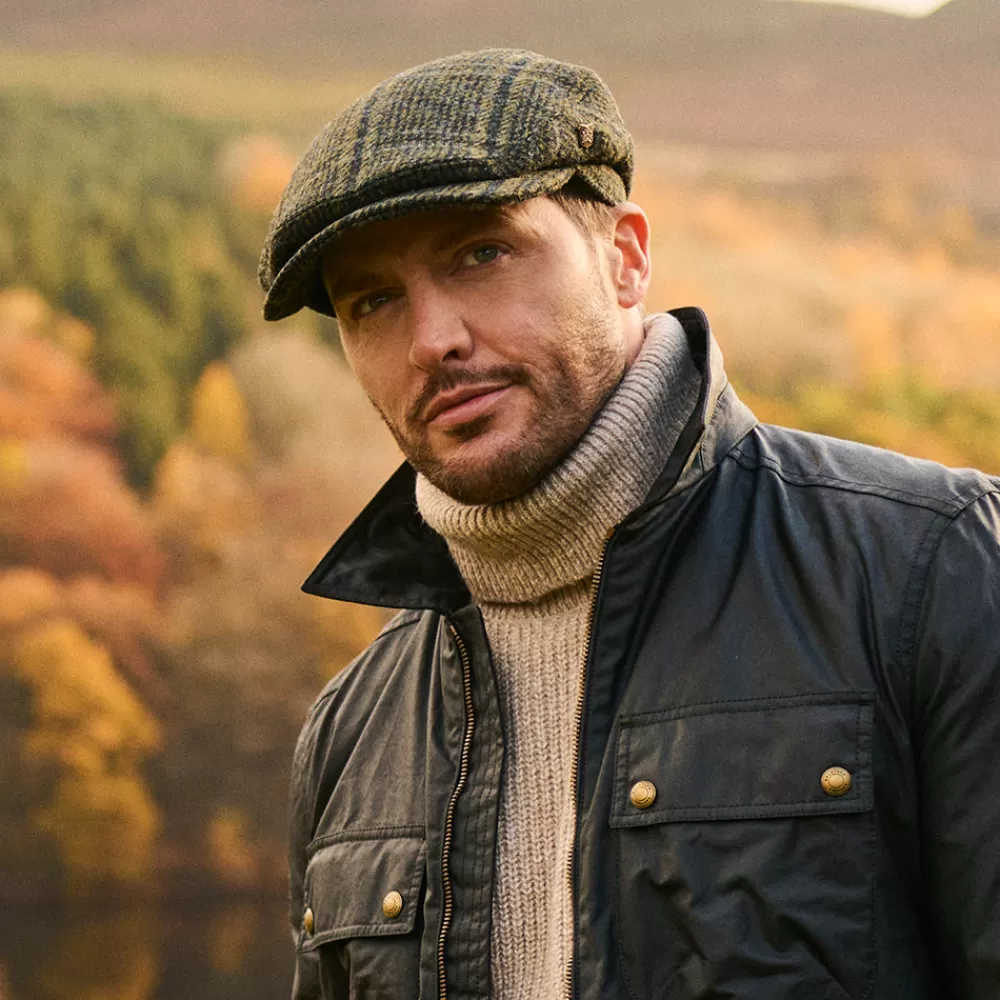 Casquettes Plates | Chapeaux Hiver^Failsworth Casquette Plate à Visière Allongée en Harris Tweed Finsbay forêt