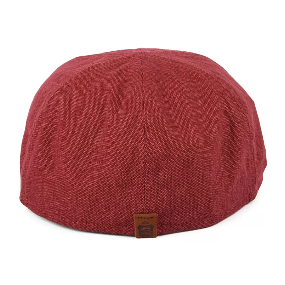 Casquettes Plates | Casquettes Plates^Failsworth Casquette Plate Bec-de-Canard en Coton Porto rouge-vert