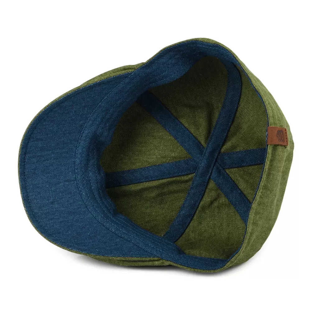 Casquettes Plates | Casquettes Plates^Failsworth Casquette Plate Bec-de-Canard en Coton Porto vert-bleu sarcelle
