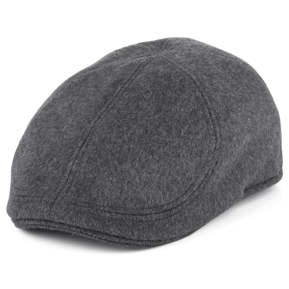 Casquettes Plates | Chapeaux Hiver^Failsworth Casquette Plate Bec-de-Canard en Laine Brossée Mélangée Porto gris