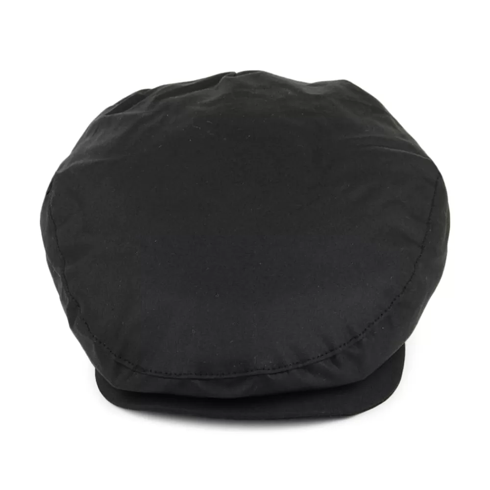 Chapeaux De Pluie | Casquettes Plates^Jaxon & James Casquette Plate en Coton Ciré British Millerain noir JAXON & JAMES