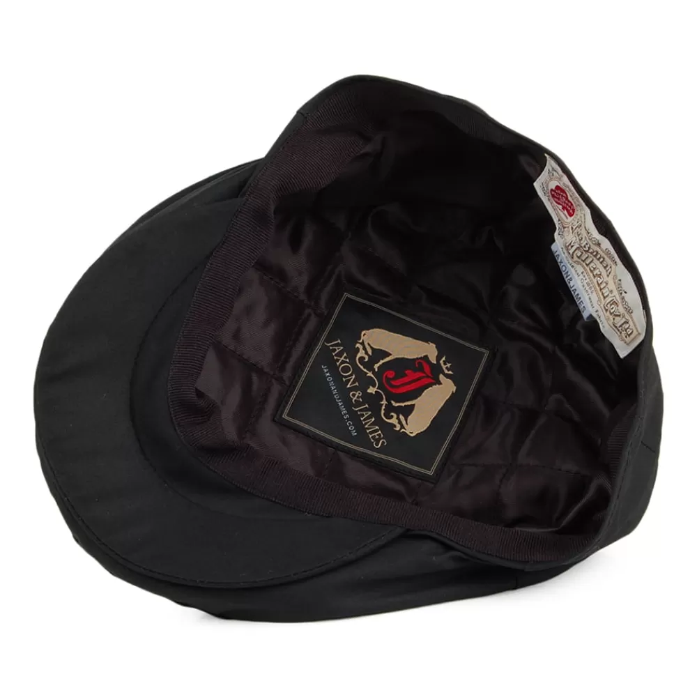 Chapeaux De Pluie | Casquettes Plates^Jaxon & James Casquette Plate en Coton Ciré British Millerain noir JAXON & JAMES