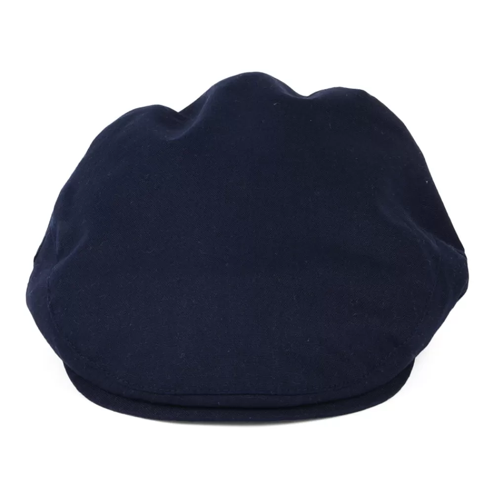 Casquettes Plates | Casquettes Plates^Christys Casquette Plate en Coton et Lin Balmoral bleu marine