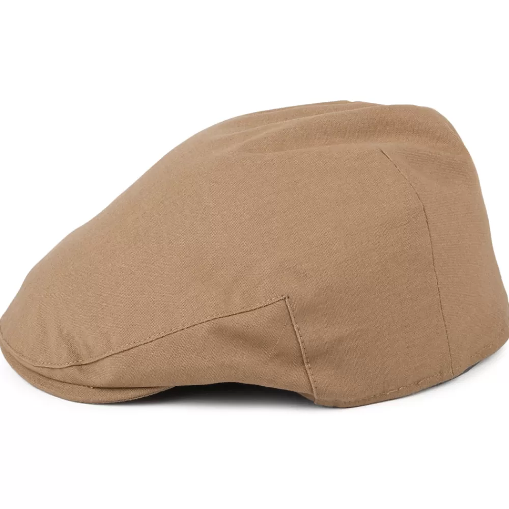 Casquettes Plates | Casquettes Plates^Christys Casquette Plate en Coton et Lin Balmoral camel