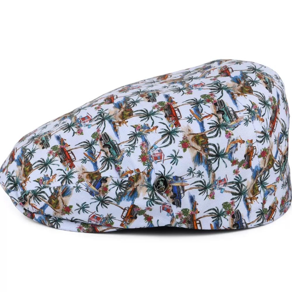 Casquettes Plates | Grandes Tailles^City Sport Casquette Plate en Coton Surfs Up multicolore
