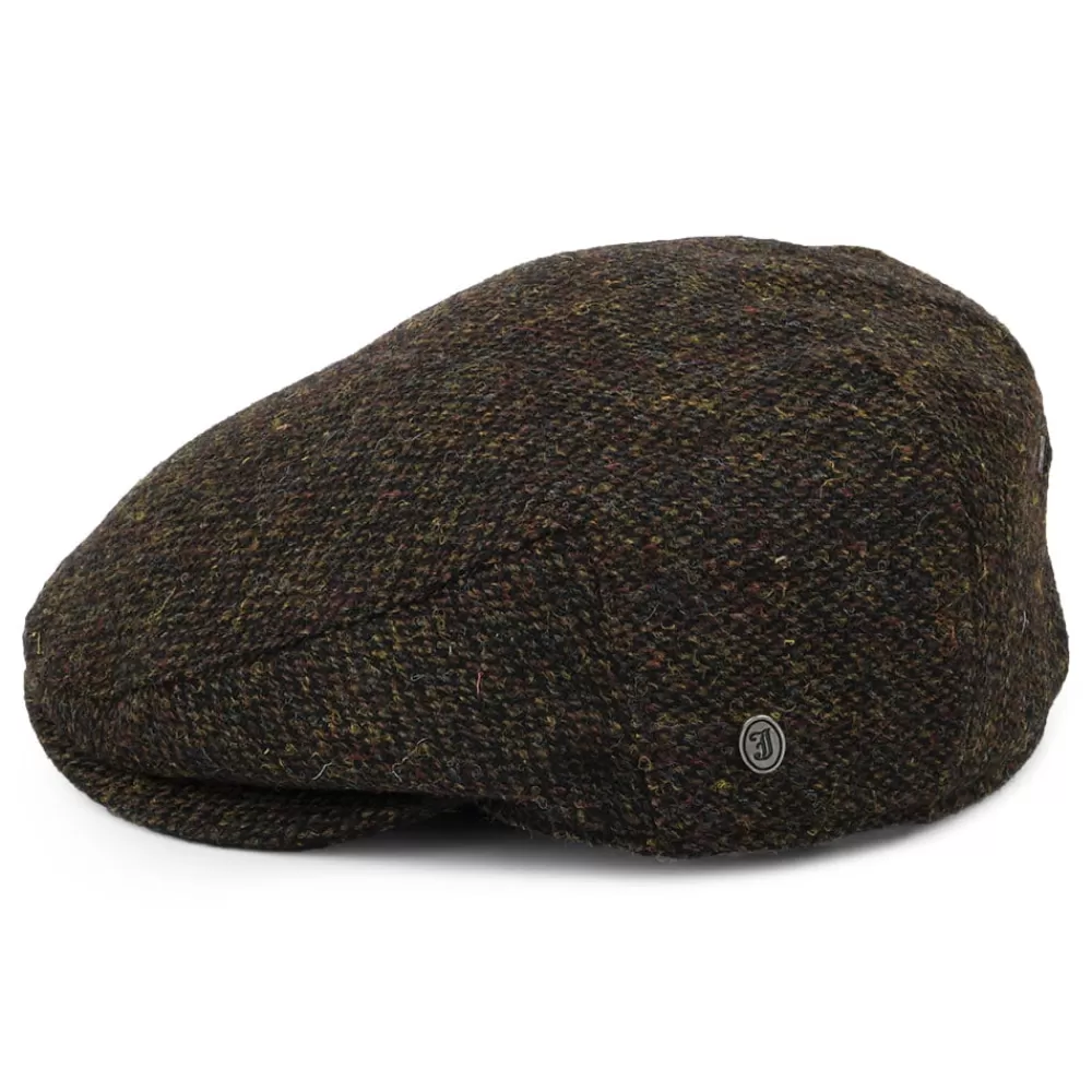 Casquettes Plates | Chapeaux Hiver^Jaxon & James Casquette Plate en Harris Tweed Ferness mousse-marron JAXON & JAMES