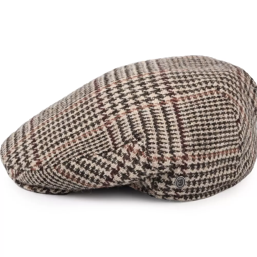 Casquettes Plates | Grandes Tailles^Jaxon & James Casquette Plate en Harris Tweed Locheport marron-beige sable JAXON & JAMES