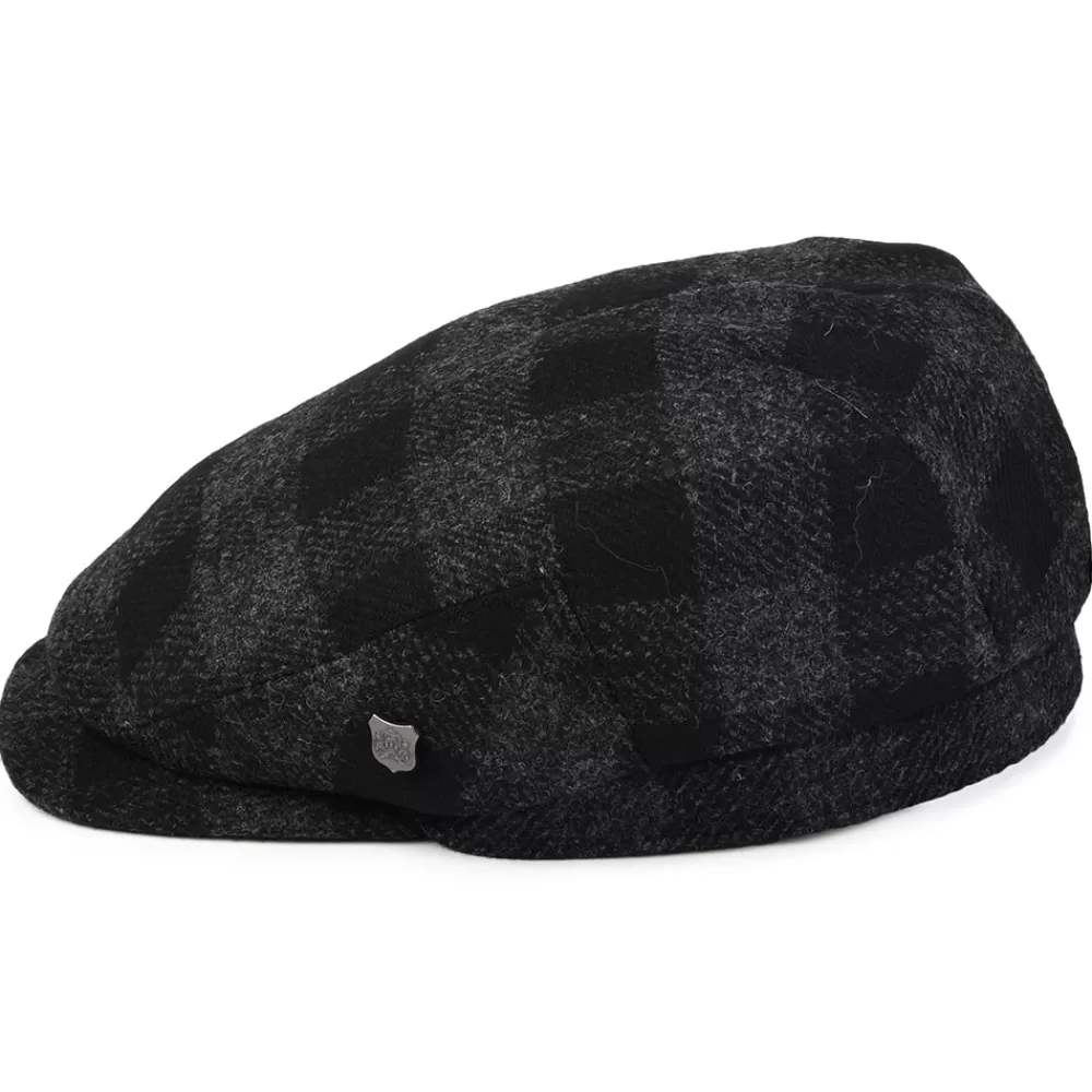 Casquettes Plates | Chapeaux Hiver^Failsworth Casquette Plate en Laine Britannique à Carreaux Longden anthracite