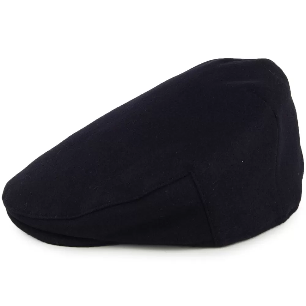 Casquettes Plates | Casquettes Plates^Christys Casquette Plate en Laine Melton Balmoral bleu marine