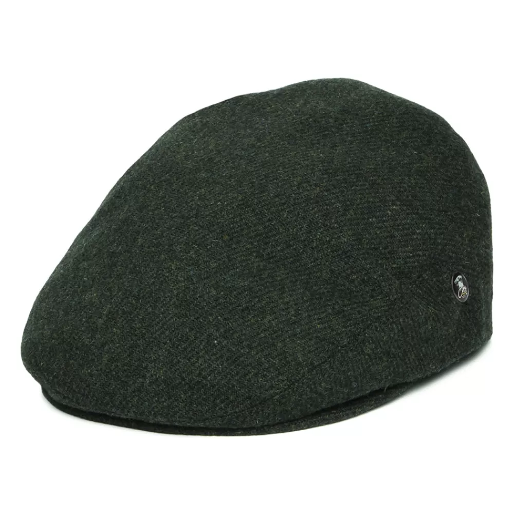 Casquettes Plates | Chapeaux Hiver^City Sport Casquette Plate en Laine Vierge Chinée vert foncé