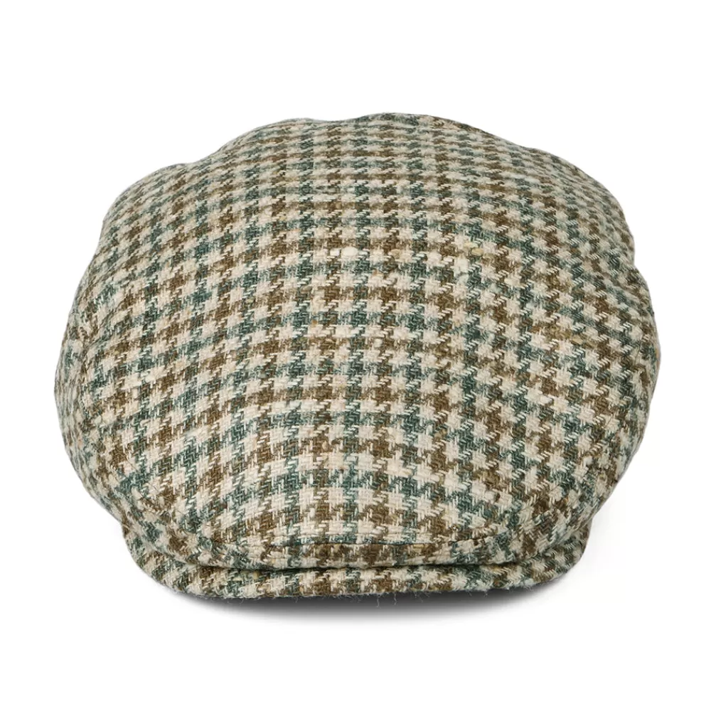 Casquettes Plates | Casquettes Plates^Stetson Casquette Plate en Soie et Laine Vierge Pied-de-Poule Kent beige