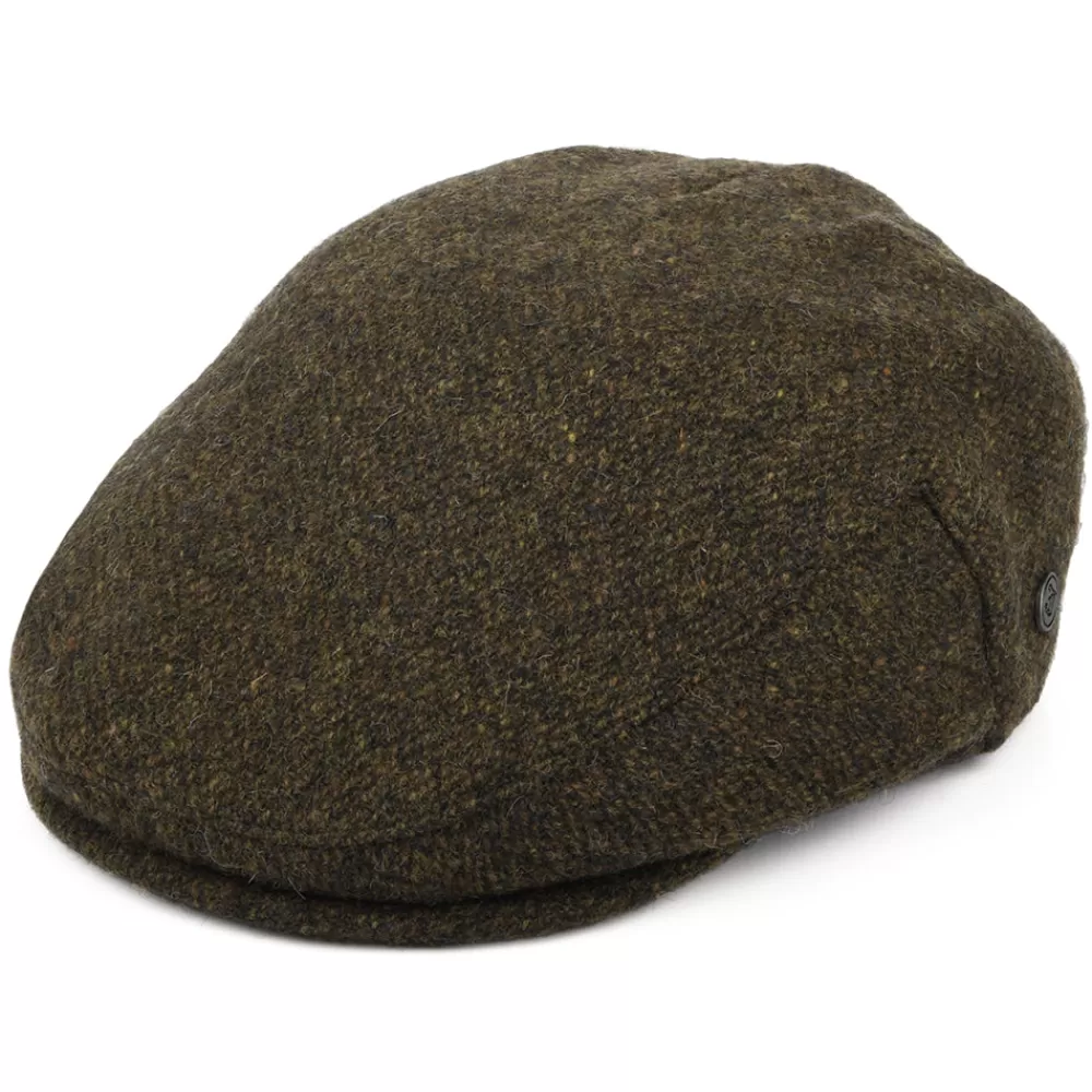 Casquettes Plates | Chapeaux Hiver^Jaxon & James Casquette Plate en Tweed du Donegal Arranmore mousse-marron JAXON & JAMES