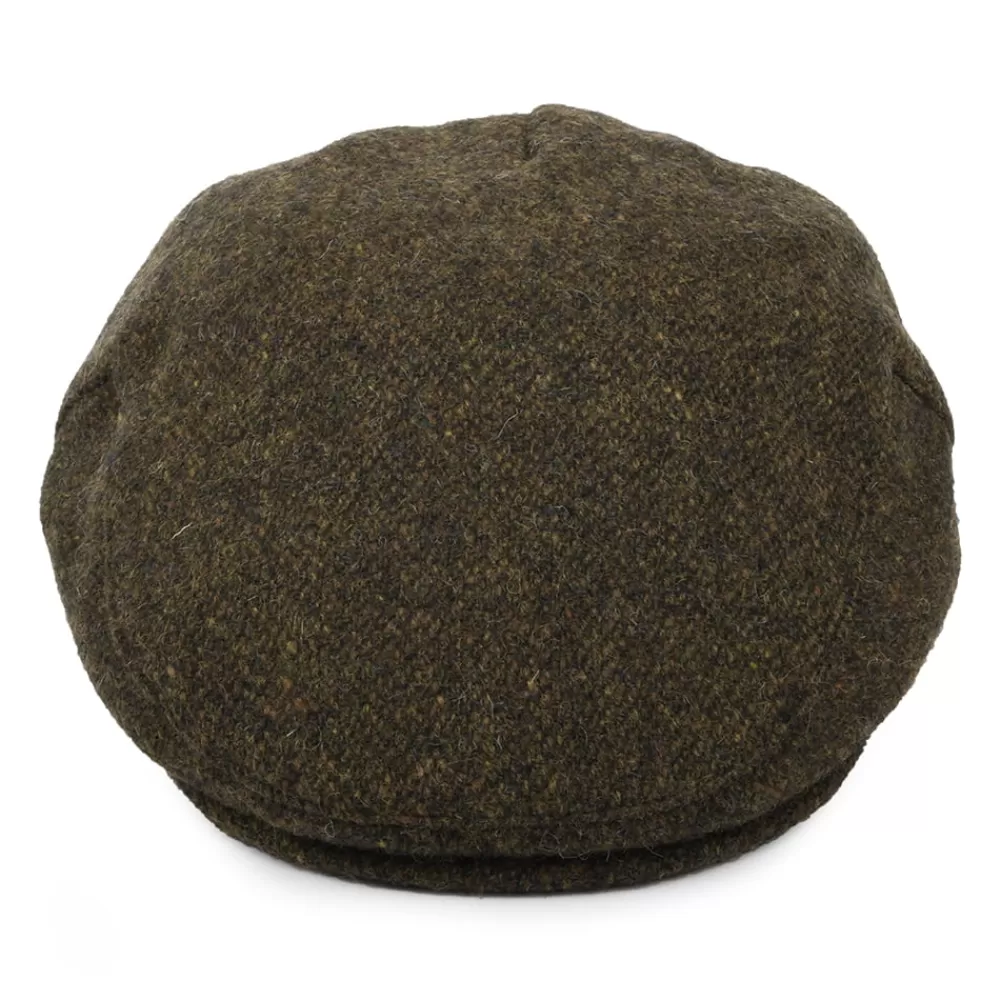 Casquettes Plates | Chapeaux Hiver^Jaxon & James Casquette Plate en Tweed du Donegal Arranmore mousse-marron JAXON & JAMES