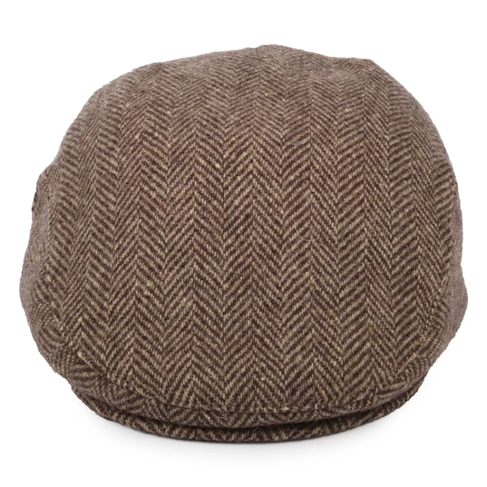 Casquettes Plates | Chapeaux Hiver^Jaxon & James Casquette Plate en Tweed du Donegal Ballyboe bordeaux-camel JAXON & JAMES