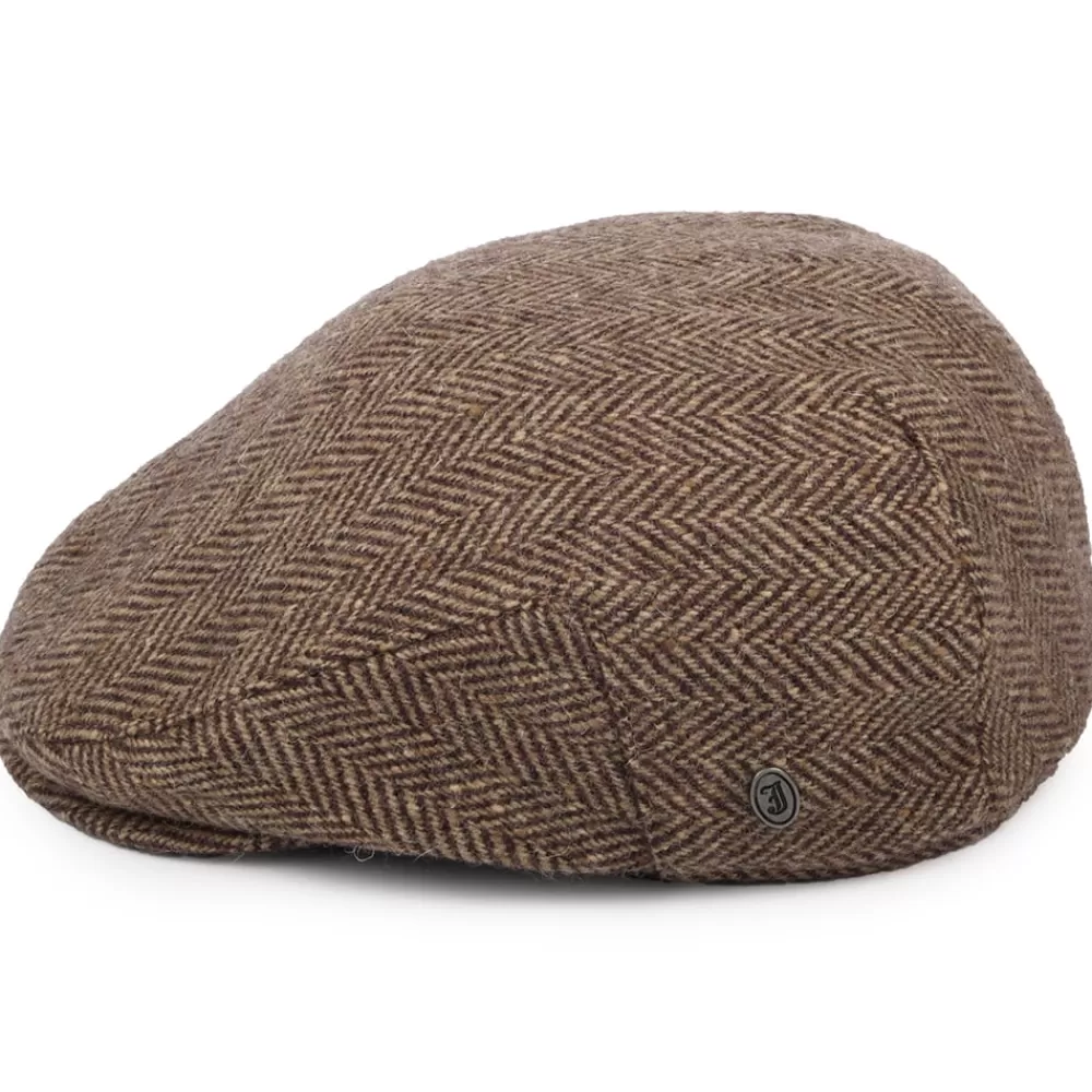 Casquettes Plates | Chapeaux Hiver^Jaxon & James Casquette Plate en Tweed du Donegal Ballyboe bordeaux-camel JAXON & JAMES