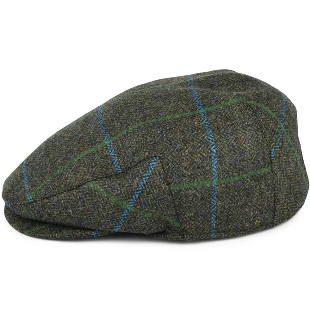 Casquettes Plates | Chapeaux Hiver^Failsworth Casquette Plate Imperméable à Carreaux et Chevrons forêt-bleu