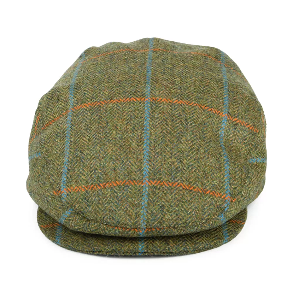 Casquettes Plates | Chapeaux Hiver^Failsworth Casquette Plate Imperméable à Carreaux et Chevrons mousse-orange-bleu