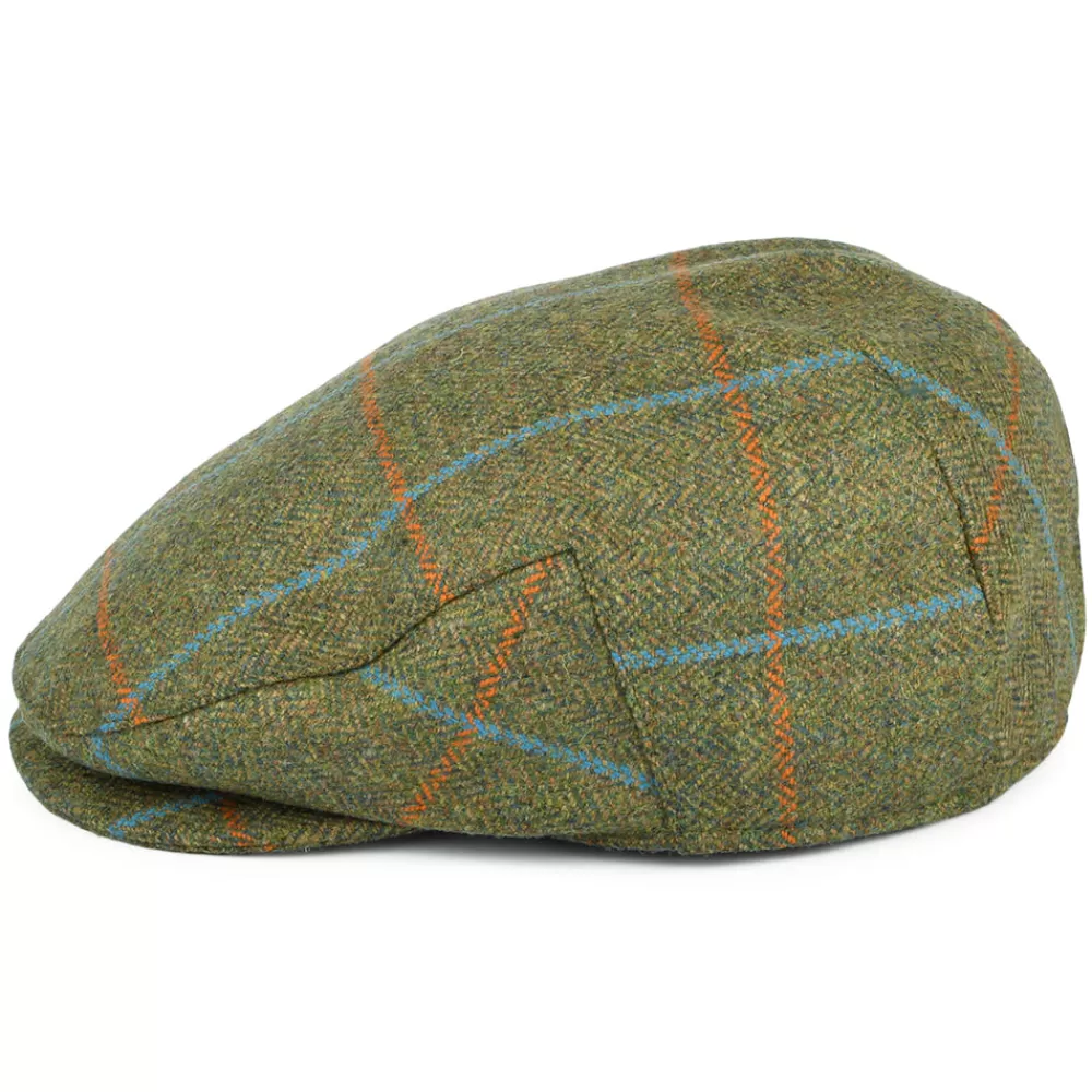 Casquettes Plates | Chapeaux Hiver^Failsworth Casquette Plate Imperméable à Carreaux et Chevrons mousse-orange-bleu