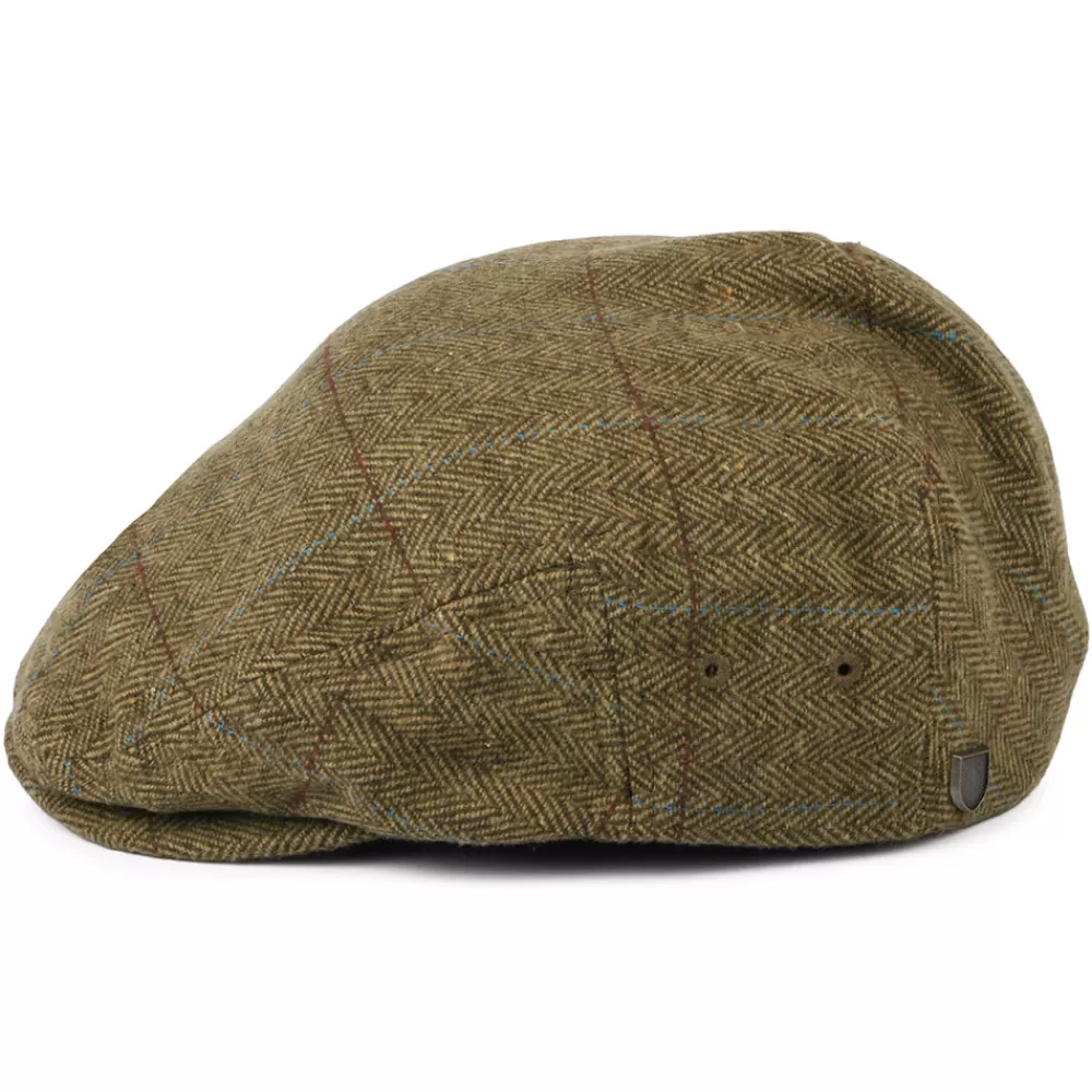 Casquettes Plates | Grandes Tailles^Brixton Casquette Plate Légère à Carreaux et Chevrons Hooligan marron-marron clair