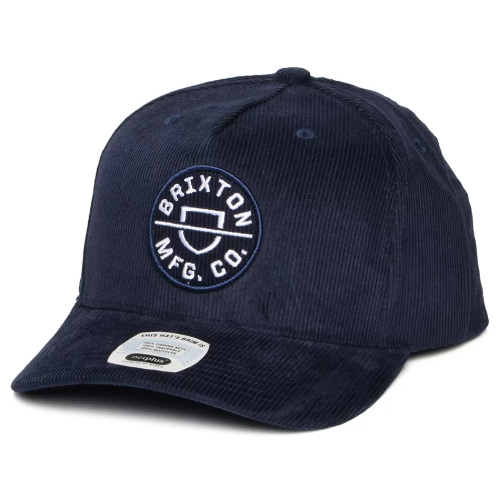 Casquettes De Baseball | Casquettes Homme^Brixton Casquette Snapback en Velours Côtelé Crest C NetPlus MP bleu marine délavé