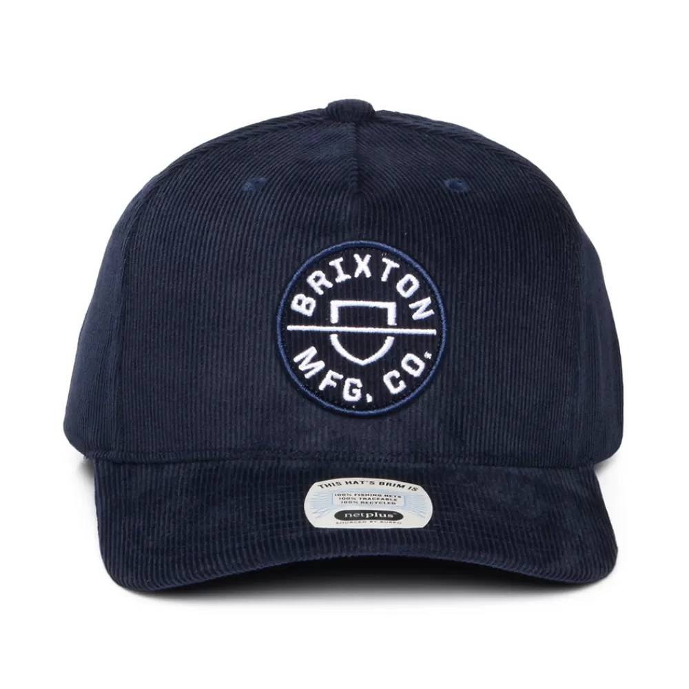 Casquettes De Baseball | Casquettes Homme^Brixton Casquette Snapback en Velours Côtelé Crest C NetPlus MP bleu marine délavé
