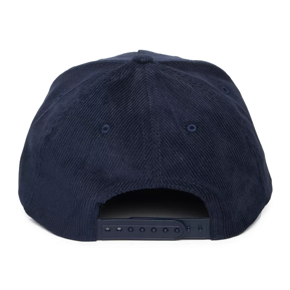 Casquettes De Baseball | Casquettes Homme^Brixton Casquette Snapback en Velours Côtelé Crest C NetPlus MP bleu marine délavé