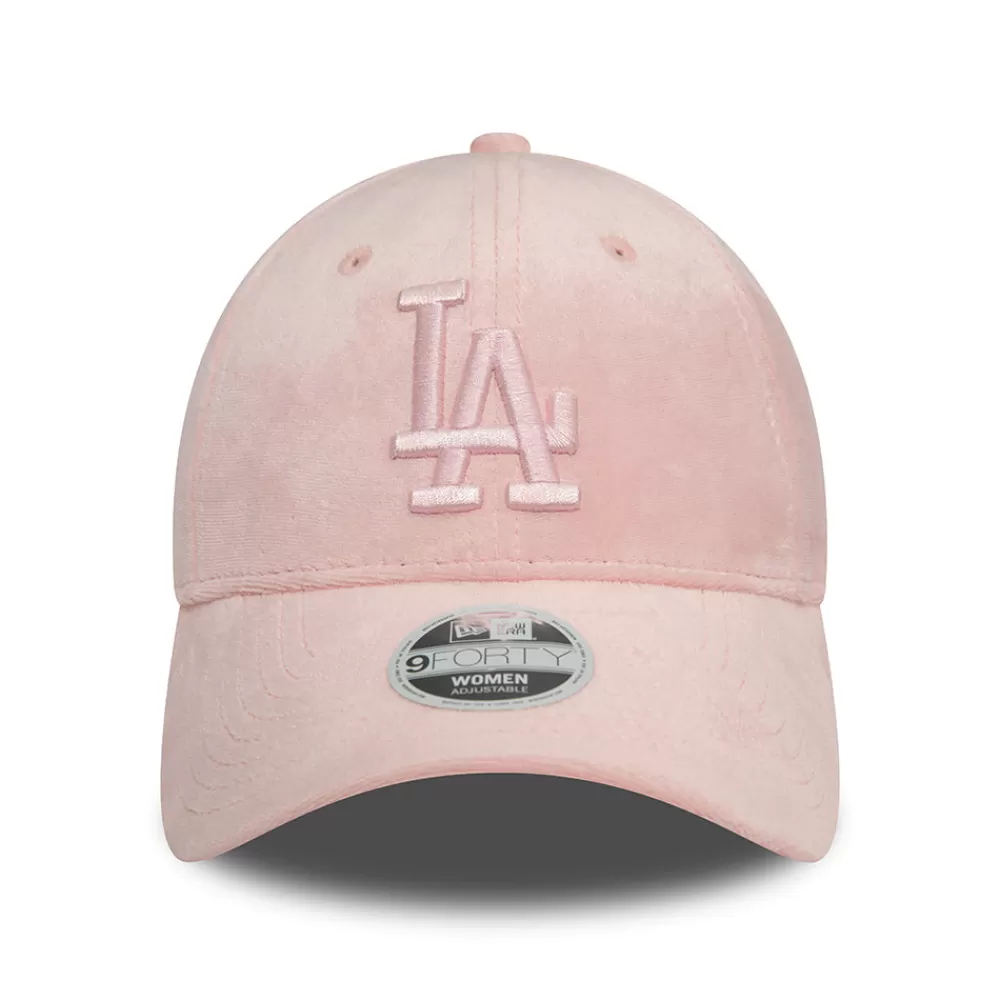 Casquettes De Baseball | Casquettes Femme^New Era Casquette Snapback Femme 9FORTY MLB Velour L.A. Dodgers rose clair