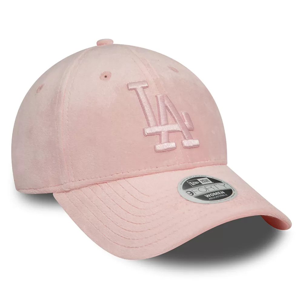 Casquettes De Baseball | Casquettes Femme^New Era Casquette Snapback Femme 9FORTY MLB Velour L.A. Dodgers rose clair