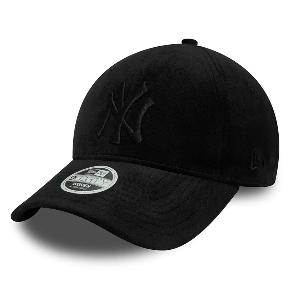 Casquettes De Baseball | Casquettes Femme^New Era Casquette Snapback Femme 9FORTY MLB Velour New York Yankees noir