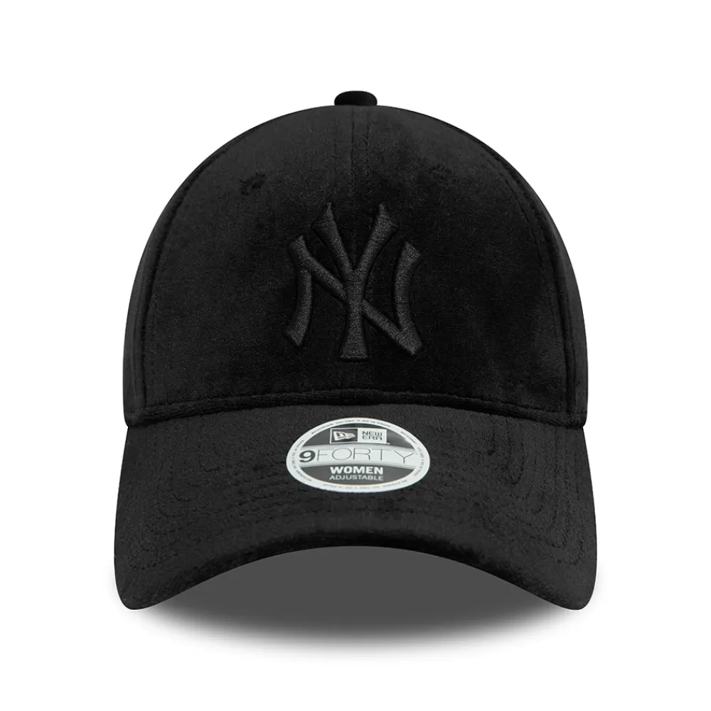 Casquettes De Baseball | Casquettes Femme^New Era Casquette Snapback Femme 9FORTY MLB Velour New York Yankees noir