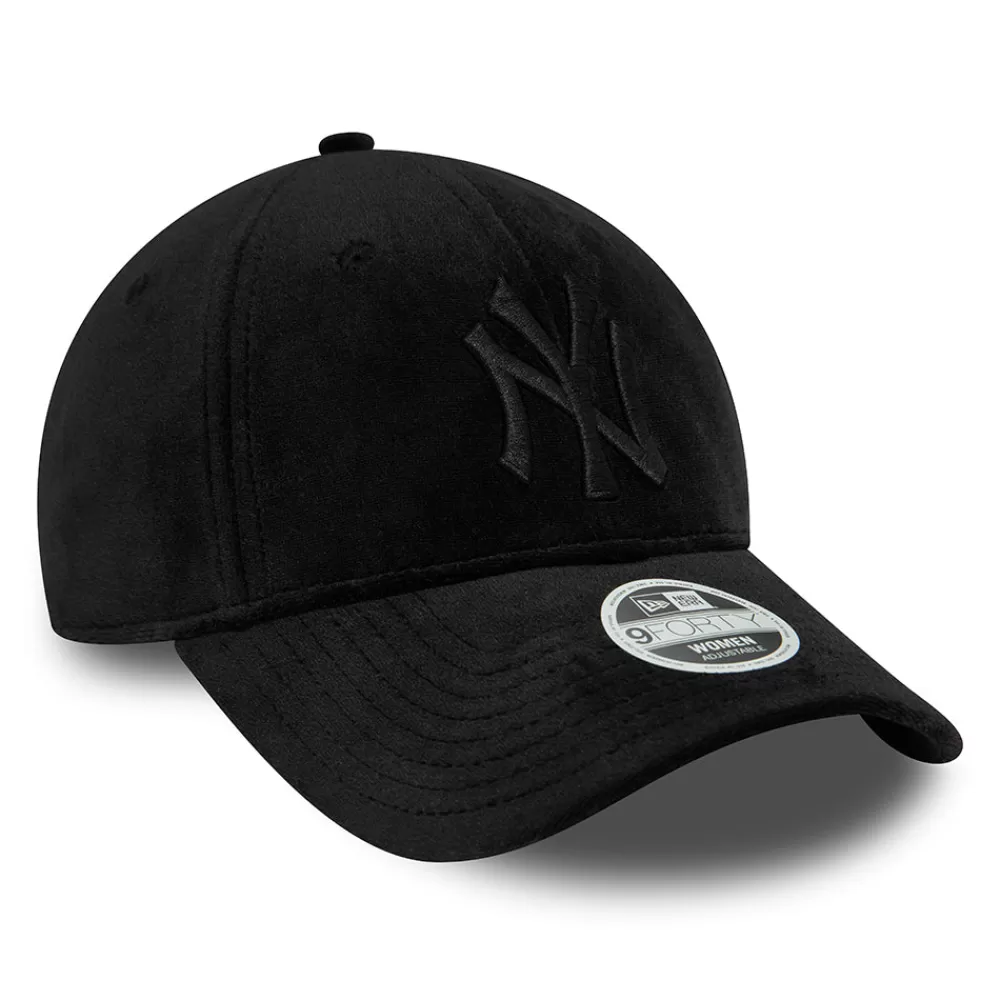 Casquettes De Baseball | Casquettes Femme^New Era Casquette Snapback Femme 9FORTY MLB Velour New York Yankees noir